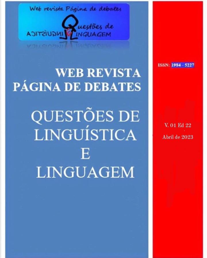 Web Revista Página de Debates: Questões de Linguística e Linguagem, na edição 22